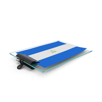 Nicaragua Flag Paper On Pad PNG & PSD Images