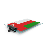 Oman Flag Paper On Pad PNG & PSD Images