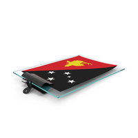 Papua New Guinea Flag Paper On Pad PNG & PSD Images