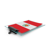 Peru Flag Paper On Pad PNG & PSD Images