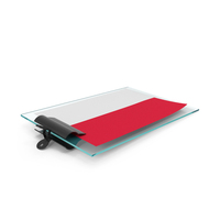 Poland Flag Paper On Pad PNG & PSD Images