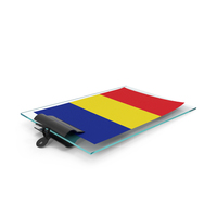 Romania Flag Paper On Pad PNG & PSD Images