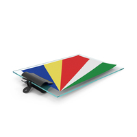 Seychelles Flag Paper On Pad PNG & PSD Images