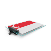 Singapore Flag Paper On Pad PNG & PSD Images