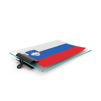 Slovenia Flag Paper On Pad PNG & PSD Images