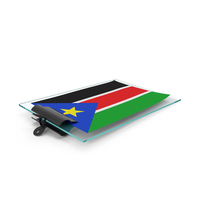South Sudan Flag Paper On Pad PNG & PSD Images
