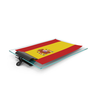 Spain Flag Paper On Pad PNG & PSD Images