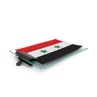 Syria Flag Paper On Pad PNG & PSD Images