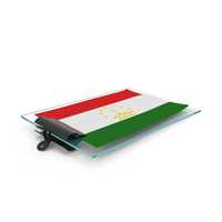 Tajikistan Flag Paper On Pad PNG & PSD Images