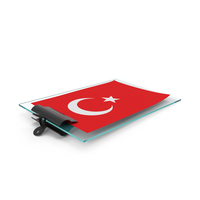 Turkey Flag Paper On Pad PNG & PSD Images