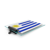 Uruguay Flag Paper On Pad PNG & PSD Images