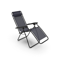 Outsunny Folding Lounge Chair Black PNG & PSD Images