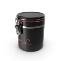 Black Coffee Jar PNG & PSD Images
