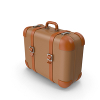 Brown Cartoon Suitcase PNG & PSD Images