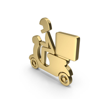 Gold Delivery Symbol PNG & PSD Images