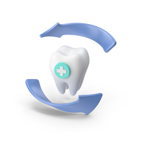 Tooth With Arrows PNG & PSD Images
