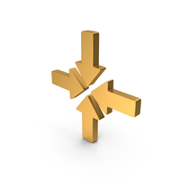 Four Directional Arrows Meeting Inside Symbol PNG & PSD Images