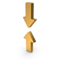 Up & Down Two Directional Arrows Symbol PNG & PSD Images