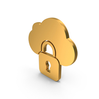 Cloud Web Lock Secure Symbol PNG & PSD Images