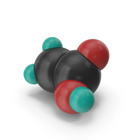 Ethanoic Acid Hemispherical Model PNG & PSD Images