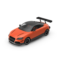 Orange Black Tuned Sport Coupe PNG & PSD Images