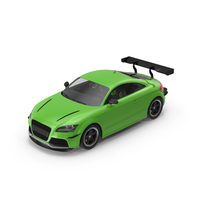Green Tuned Sport Coupe PNG & PSD Images