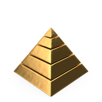 Pyramid Graphic Bar Gold PNG & PSD Images