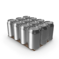 Aluminium Can 330ml 12pcs Transparent Package PNG & PSD Images
