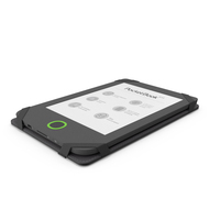 PocketBook 614 Limited Edition eReader With Folded Case Gray PNG & PSD Images
