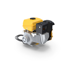 Single Cylinder Gasoline Engine Yellow PNG & PSD Images