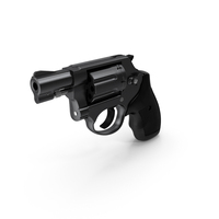 Small Black Revolver PNG & PSD Images