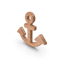 Anchor Symbol Wood PNG & PSD Images
