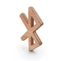 Wood Bluetooth Symbol PNG & PSD Images