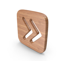 Wood Double Sideway Arrow Symbol PNG & PSD Images