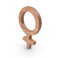 Wood Female Gender Symbol PNG & PSD Images