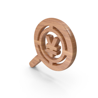 Money Search Yen Symbol Wood PNG & PSD Images