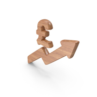 Wooden Pound Price Rise Symbol PNG & PSD Images