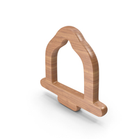 Wood Reminder Bell Symbol PNG & PSD Images