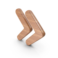Wood Right Double Arrow Symbol PNG & PSD Images