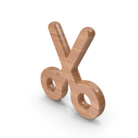 Wood Scissor Symbol PNG & PSD Images