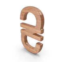 Wood Ukraine Currency Symbol PNG & PSD Images