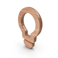 Wood Light Bulb Symbol PNG & PSD Images
