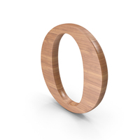 Wood Omicron Greek Symbol PNG & PSD Images