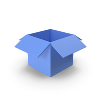 Open Box Blue PNG & PSD Images