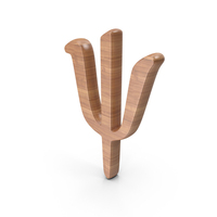 Wood Psi Greek Symbol PNG & PSD Images