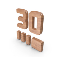 Wood 30 Sec Time Symbol PNG & PSD Images