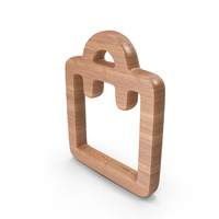 Wood Shopping Bag Symbol PNG & PSD Images