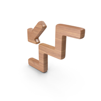 Wood Down Stairs Symbol PNG & PSD Images