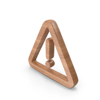 Warning Symbol Wood PNG & PSD Images
