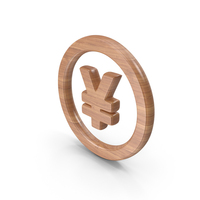 Wood Yen Currency Symbol PNG & PSD Images